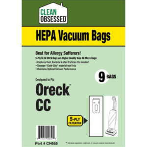 Oreck Type CC hepa Bags