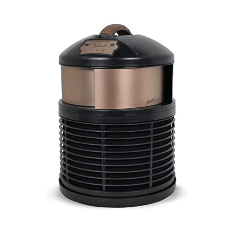 FilterQueen Defender air purifier Black and Brozen.
