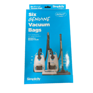 Genuine Simplicity Scout Hepa Vacuum bags Six per pack